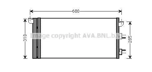 <strong>AVA FIAT Радіатор кондиціонера (конденсатор) PANDA 1.1-1.2-1.3 JTD 03- AVA COOLING FTA5293D (фото 1)</strong>