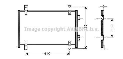 <strong>Радіатор кондиціонера Citroen Jumper/Peugeot Boxer/Fiat Ducato (02-) AVA AVA COOLING FTA5302 (фото 1)</strong>