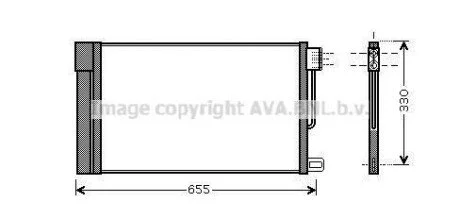 Радіатор кондиціонера для AVA COOLING FTA5314D фото товару