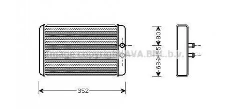 Радіатор опалення для AVA COOLING FTA 6265 фото товару