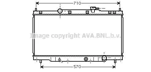 <strong>AVA HONDA Радіатор сист. охолодження CR-V II 2.0 01- AVA COOLING HD2162 (фото 1)</strong>