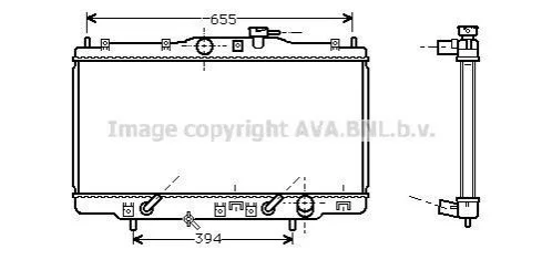 <strong>AVA HONDA Радіатор сист. охолодження двиг. Accord VI 1.6/2.3 98- AVA COOLING HDA2119 (фото 1)</strong>