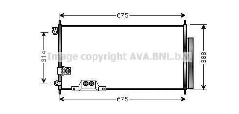 <strong>Радіатор кондиціонера AVA COOLING HDA5239D (фото 1)</strong>