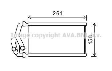 Радиатор отопителя салона Honda Civic (05-13), CR-V (06-12) AVA AVA COOLING HDA6294 фото товару