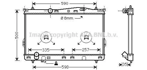 <strong>Радиатор охлаждения двигателя Hyundai Trajet (01-07) MT AVA AVA COOLING HY2077 (фото 1)</strong>