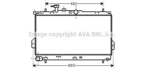 <strong>Радіатор охолодження HYUNDAI MATRIX (FC) (01-) 1.6 i (вир-во AVA) AVA COOLING HY2097 (фото 1)</strong>