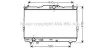 <strong>Радіатор охолодження двигуна Hyundai Santa Fe (01-06) 2,0d MT AVA AVA COOLING HY2113 (фото 1)</strong>