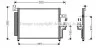 <strong>AVA HYUNDAI Радіатор кондиціонера (конденсатор) Accent II 00- AVA COOLING HY5081D (фото 1)</strong>