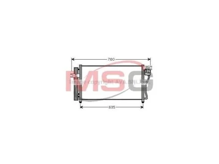 Радіатор кондиціонера  AVA для AVA COOLING HY5178D фото товару