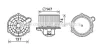<strong>AVA HYUNDAI Вентилятор салона GRANDEUR 2.2-3.3 06-, SONATA V 2.0-3.3 06-, TUCSON 2.0, 2.7 04- AVA COOLING HY8427 (фото 1)</strong>