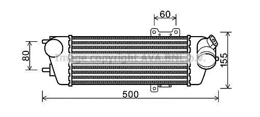 <strong>AVA HYUNDAI Ітеркулер i30 1.6 CRDi 07-11 AVA COOLING HYA4227 (фото 1)</strong>
