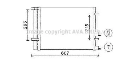 Радіатор кодиціонера CLEVER FIT HYUNDAI / KIA для Hyundai AVA COOLING HYA5244D фото товару