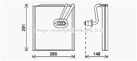 Випаровувач, кондиціонер для AVA COOLING HYV444 фото товару