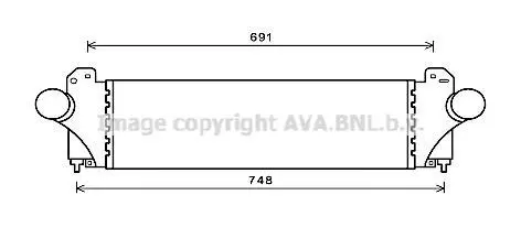 <strong>AVA IVECO Інтеркулер DAILY V 11-, DAILY VI 14- AVA COOLING IV4129 (фото 1)</strong>