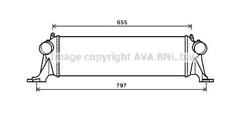 <strong>AVA FIAT Інтеркулер Daily V 2.3/3.0d 11- AVA COOLING IV4132 (фото 1)</strong>