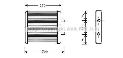 <strong>Радіатор обігрівача салону Iveco Daily 01>06 MT-AT AC+/- AVA AVA COOLING IV6048 (фото 1)</strong>
