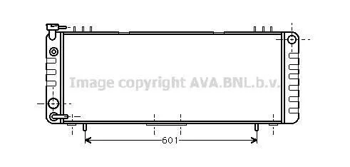 <strong>AVA JEEP Радіатор системи охолодження двигуна CHEROKEE 84- AVA COOLING JE2002 (фото 1)</strong>