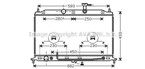 <strong>Радіатор охолодження двигуна Kia Rio 1,4-1,6i 06> AT AC+/- AVA AVA COOLING KA2078 (фото 1)</strong>