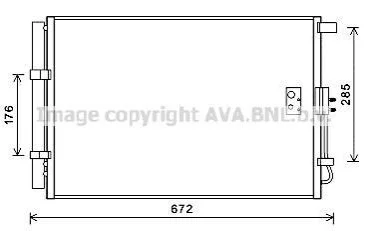 <strong>AVA KIA Радіатор кондиціонера (конденсатор) з осушувачем SOUL I 1.6 09- AVA COOLING KA5229D (фото 1)</strong>