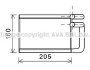 AVA KIA Радіатор опалення PICANTO II 11- AVA COOLING KA6197 (фото 1)