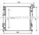 Радіатор охолодження двигуна Kia Sportage (10-15) 2,0d 6AT AVA AVA COOLING KAA2214 (фото 1)