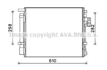 <strong>Конденсор кондиціонера KIA SORENTO II (XM) (10-) 2.0 CRD (Ava) AVA COOLING KAA5149D (фото 1)</strong>
