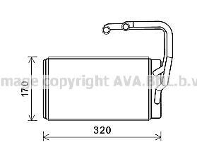 AVA KIA Радіатор опалення OPIRUS 3.5, 3.8 03- AVA COOLING KAA6263 фото товара