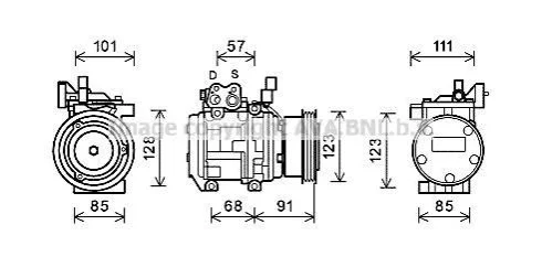 <strong>Компресор кондиціонера AVA COOLING KAK145 (фото 1)</strong>