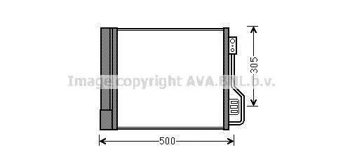 <strong>AVA DB Радіатор кондиціонера (конденсатор) з осушувачем Smart Fortwo 07- AVA COOLING MCA5013D (фото 1)</strong>