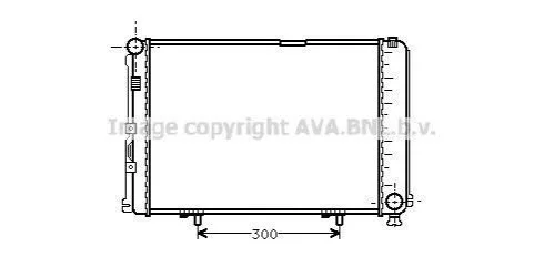 <strong>AVA DB Радіатор охолодження двиг. W124 84- AVA COOLING MS2067 (фото 1)</strong>