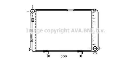 AVA DB Радіатор охолодження двиг. W124 84- AVA COOLING MS2067 фото товару