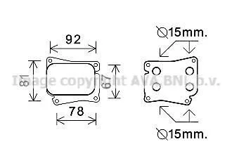 <strong>Радіатор масляний MB C-Class (00-), E-Class (02-) 1.8 Kompressor AVA AVA COOLING MS3559 (фото 1)</strong>