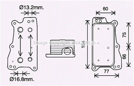 Радіатор масляний AVA для AVA COOLING MS3688 фото товару