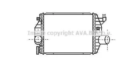 AVA DB Інтеркулер Vito 2.3d 96- для Mercedes AVA COOLING MS4223 фото товару