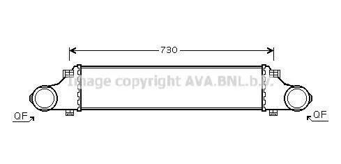 <strong>AVA DB Інтеркулер W211 200/220CDI 02- AVA COOLING MS4410 (фото 1)</strong>
