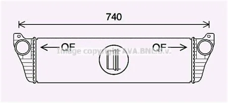 AVA DB Інтеркулер Vito 2.2CDI 10- для Mercedes AVA COOLING MS4690 фото товару