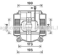 <strong>Вентилятор обігрівача салону MB S221 05>13 AVA AVA COOLING MS8669 (фото 1)</strong>