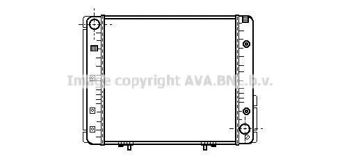 <strong>AVA DB Радіатор охолодження двиг. W124, 230 E-TE 85- AVA COOLING MSA2065 (фото 1)</strong>