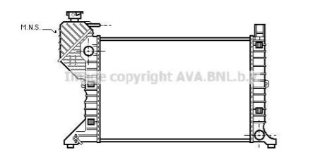 Радіатор охолодження MB SPRINTER MT-AC 95-99 (AVAl) AVA COOLING MSA2181 фото товару