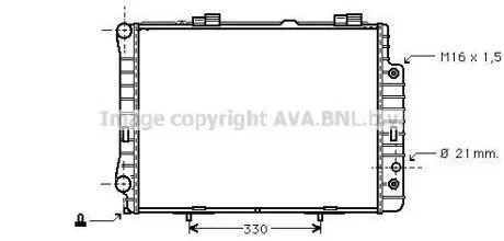AVA DB Радіатор сист. охолодження двиг. W210 2.8/3.2 95- для Mercedes AVA COOLING MSA2190 фото товару