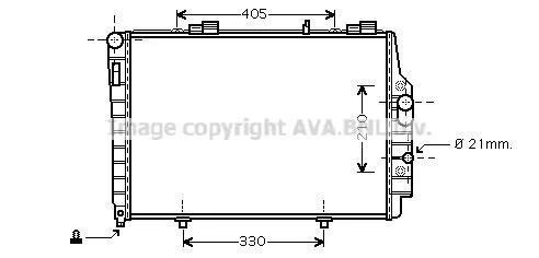 <strong>AVA DB Радіатор системи охолодження двигуна CLK (C208) 97- AVA COOLING MSA2337 (фото 1)</strong>