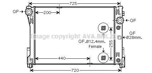 <strong>Радіатор AVA COOLING MSA 2475 (фото 1)</strong>