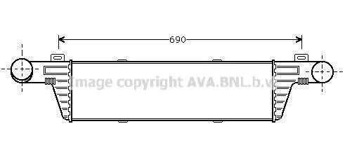 <strong>Интеркулер MB E-Class W210 (98-) AVA AVA COOLING MSA4224 (фото 1)</strong>
