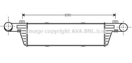 Интеркулер MB E-Class W210 (98-) AVA для AVA COOLING MSA4224 фото товара