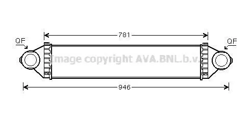 <strong>AVA DB інтеркулер W169/B245 2.0CDI 04- AVA COOLING MSA4368 (фото 1)</strong>