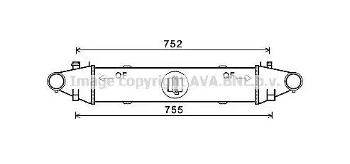 <strong>AVA DB Інтеркулер W204/212 09- AVA COOLING MSA4556 (фото 1)</strong>
