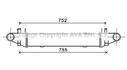 <strong>AVA DB Інтеркулер W204 C180/200CDI 07- AVA COOLING MSA4557 (фото 1)</strong>