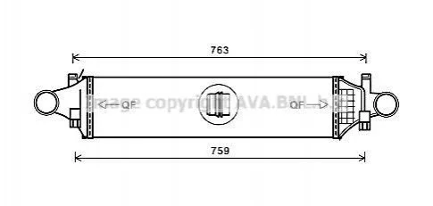 <strong>Охолоджувач наддувального повітря AVA COOLING MSA4659 (фото 1)</strong>