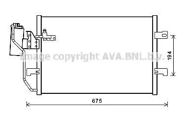 <strong>AVA DB Радіатор кондиціонера (конденсатор) з осушувачем W168 00- AVA COOLING MSA5289D (фото 1)</strong>