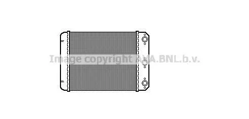 <strong>AVA DB Радіатор опалення W124 85-90 AVA COOLING MSA6107 (фото 1)</strong>